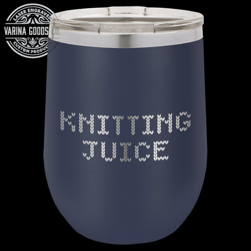Laser Engraved Knitting Juice Wine Tumbler